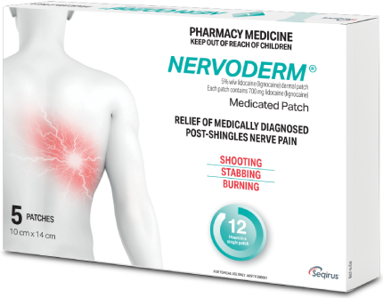 Closed box of 5 Nervoderm patches